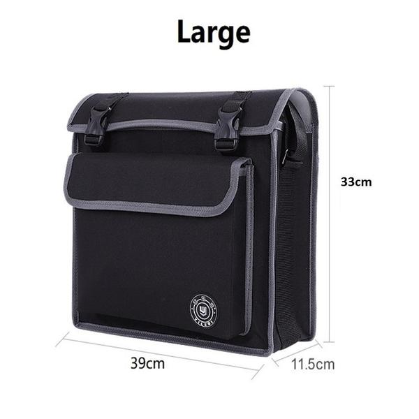 Bolsa porta ferramentas maleta de ombro pedreiro organizador reforcado - Tempo Real Imagem de Bolsa porta ferramentas maleta de ombro pedreiro organizador reforcado