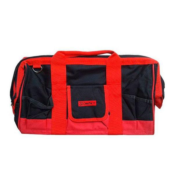 Imagem de Bolsa Porta Ferramentas MTX Profissional Reforçada 32 Bolsos Tamanhos Diferentes Cor Vermelho e Preto