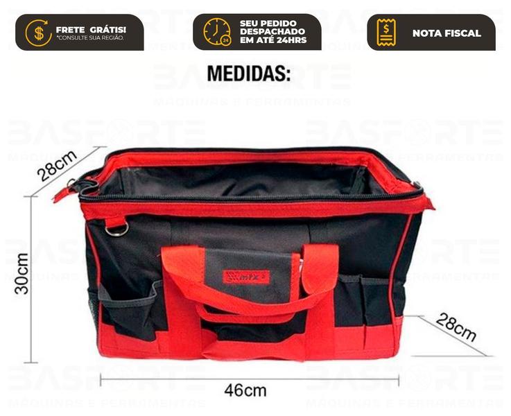 Imagem de Bolsa Porta Ferramentas Profissional Reforçada 32 Bolsos Mtx