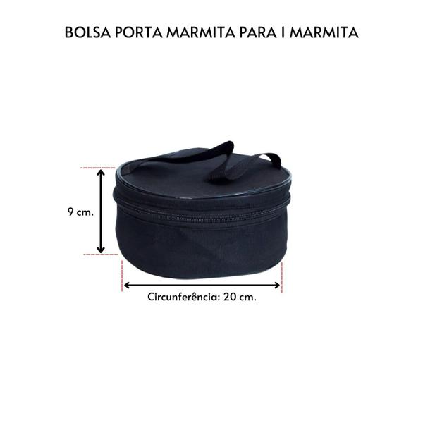 Imagem de Bolsa Porta Marmita medidas com 1 unidades