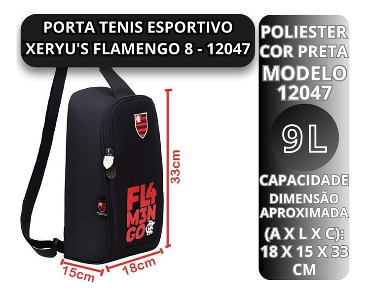 Bolsa Porta Tenis Chuteira Esportivo Flamengo Xeryus 8 - 12047 - Xeryu s Imagem de Bolsa Porta Tenis Chuteira Esportivo Flamengo Xeryus 8 - 12047