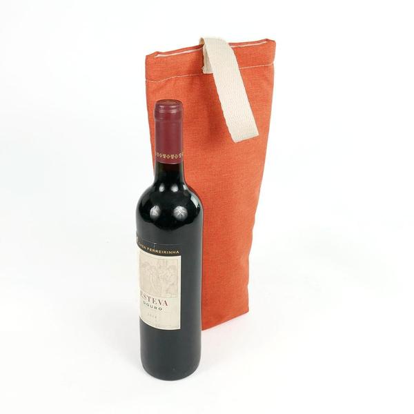 Imagem de Bolsa Porta-vinhos Wine Bag Para 1 Garrafa Smart Laranja