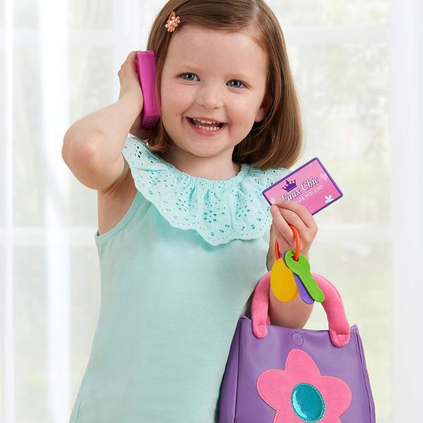 Imagem de Bolsa Pretend Play Kidoozie Minha primeira bolsa com acessórios