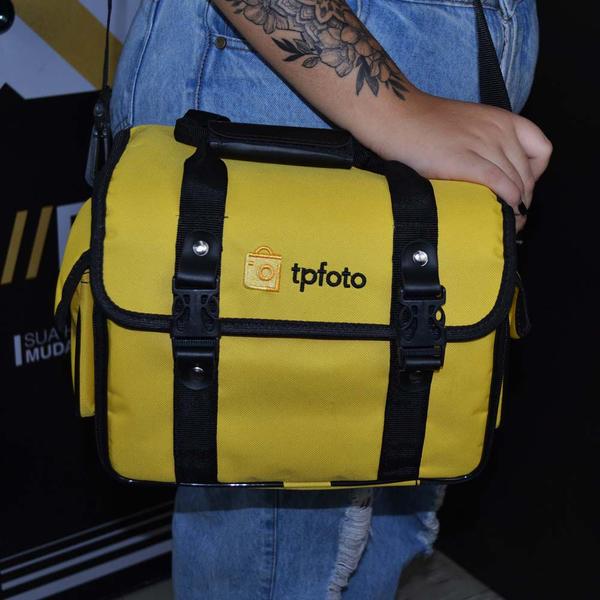 Bolsa Profissional p/ Equipamento fotográfico OLIMPUS III Amarela - TUDOPRAFOTO Imagem de Bolsa Profissional p/ Equipamento fotográfico OLIMPUS III Amarela
