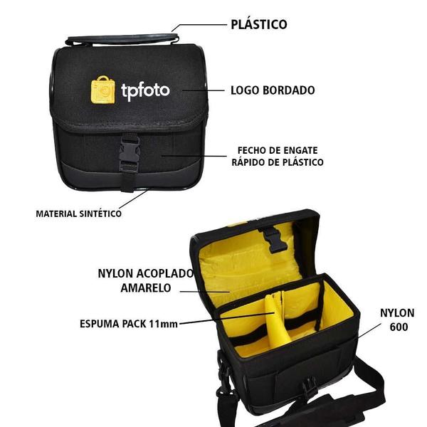 Imagem de Bolsa Profissional Para Equipamento Fotográfico Cosmus Preta