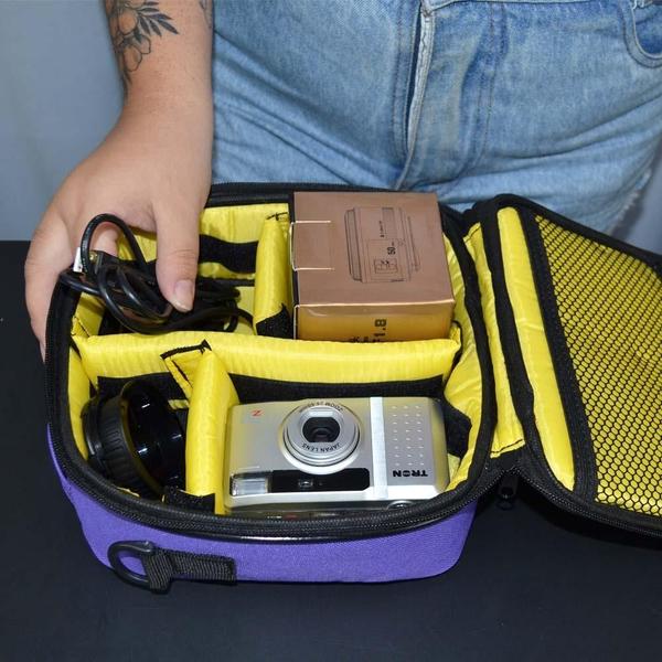 Imagem de Bolsa Profissional Para Equipamento Fotográfico Go Cam Roxa