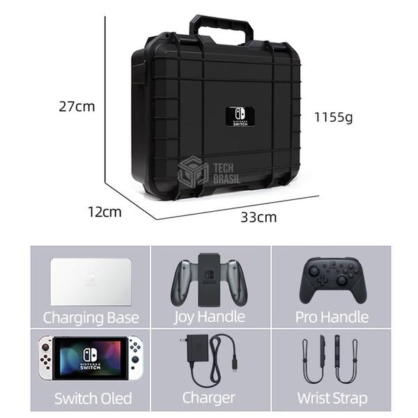 Imagem de Bolsa Rígida Para Transporte Maleta Case Capa Para Nintendo Switch/Oled Nintendo 3DS