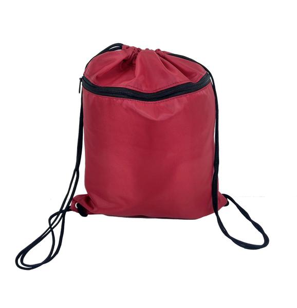 Imagem de Bolsa saco esportivo cordao mochila academia vermelho