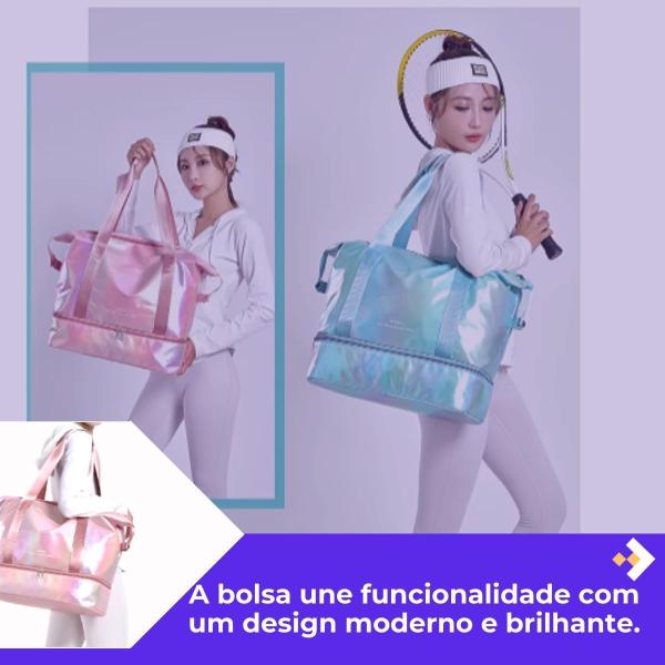 Imagem de Bolsa Saco Viagem Dobrável Expansível Resistente