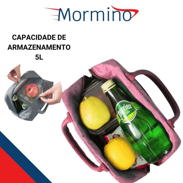 Imagem de Bolsa Sacola Com Isolamento Térmico Lancheira- Marmita