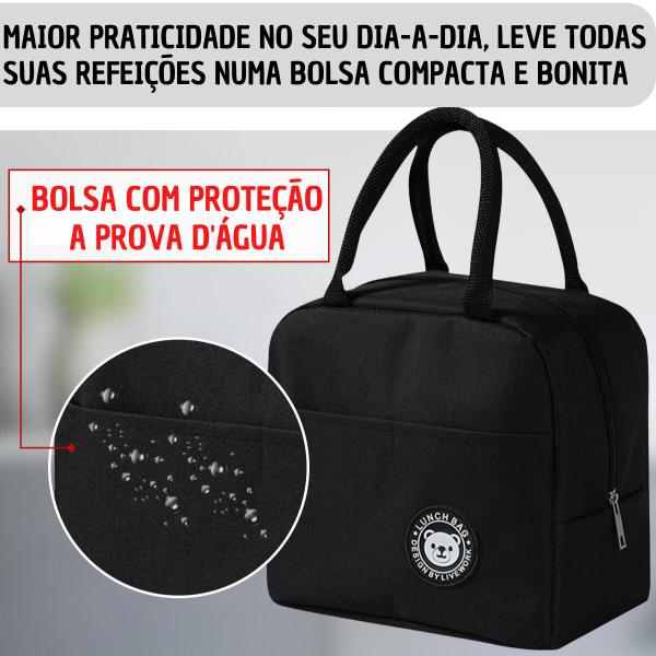 Imagem de Bolsa Sacola Térmica Lancheira Marmita Academia E Passeios Marmiteira Térmica