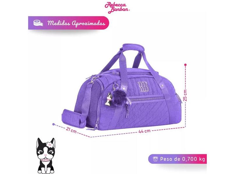 Imagem de Bolsa Sacola Viagem Esporte Academia Transversal Mochila Rebecca Bonbon RB 22 Litros Original Clio Style