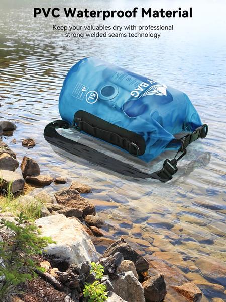 Imagem de Bolsa seca HEETA Waterproof 40L para viagens, natação e passeios de barco