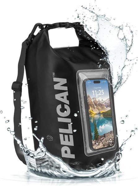 Imagem de Bolsa seca impermeável 5L Pelican Marine com capa de telefone preta