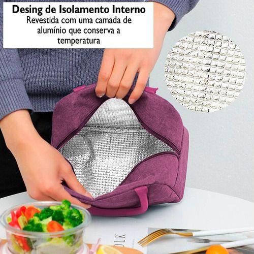 Bolsa Semi Termica Forrada com Alças Resistentes Uso Dia a Dia Melhor Alimentação Reforçada Refeição Segura Prática Luxo - Meimi Amores Imagem de Bolsa Semi Termica Forrada com Alças Resistentes Uso Dia a Dia Melhor Alimentação Reforçada Refeição Segura Prática Luxo