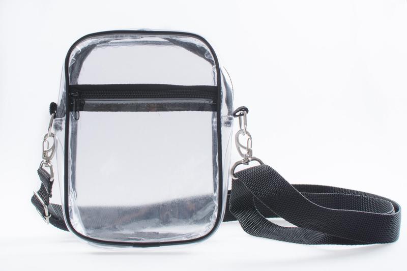 Imagem de Bolsa Shoulder Bag Transparente Com Preto De Ombro Unissex