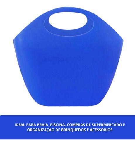 Imagem de Bolsa Silicone Multiuso 12,5l Praia Piscina Organizador