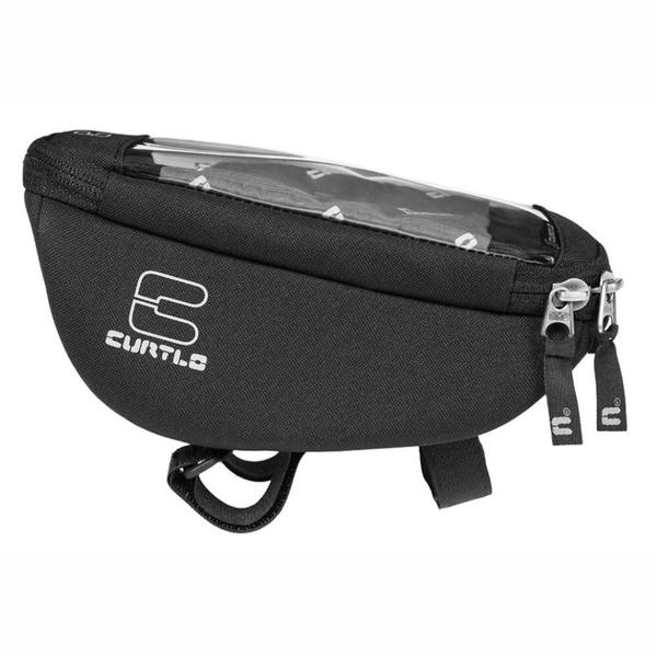 Imagem de Bolsa Suporte De Guidão Bike Curtlo Mod. Touch Phone Plus Pedal Porta Celular Ciclista Ajustável