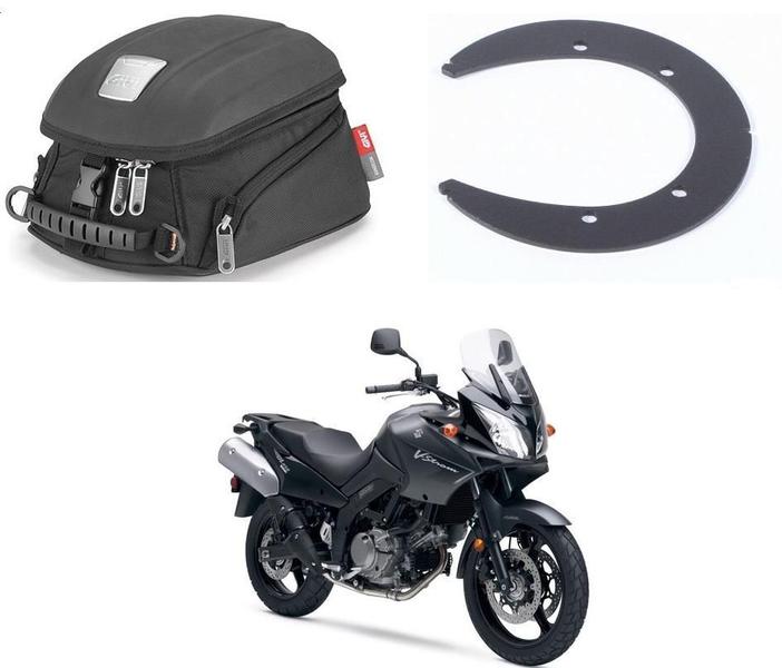Bolsa Tanque Givi Mt505 +Bocal Givi Bf10 Suzuki P Dl Vstrom Imagem de Bolsa Tanque Givi Mt505 +Bocal Givi Bf10 Suzuki P Dl Vstrom