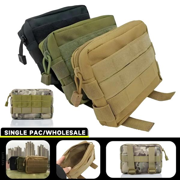 Imagem de Bolsa Tática de Cintura Molle - Kit Médico de Primeiros Socorros para Esportes e Caça