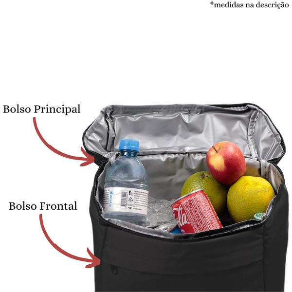 Imagem de Bolsa Térmica 10 Litros Bebidas Marmita Camping Academia