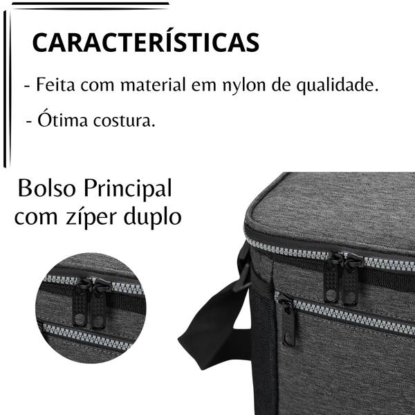 Imagem de Bolsa Térmica 10 Litros Praia Cerveja Lanches Leve Pesca Esportiva