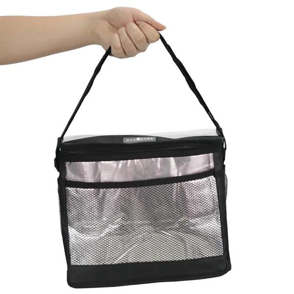 Imagem de Bolsa Térmica 10L para Piquenique Marmita Academia Lanche Bolsa Cooler com Isolamento Térmico