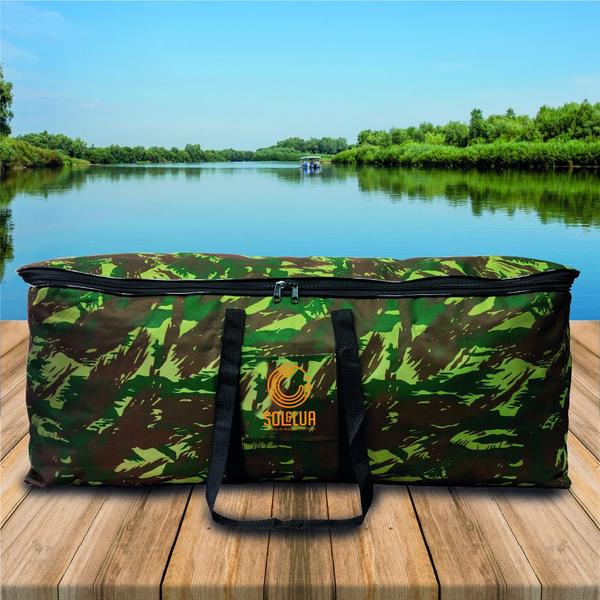 Imagem de Bolsa Térmica 120 Litros Não Vaza Preta ou Camuflada para Cerveja Pesca