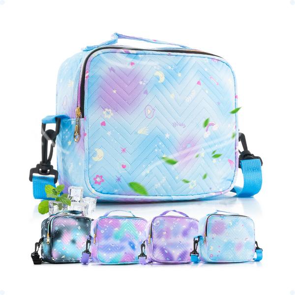 Imagem de Bolsa Térmica 2.5L Grande Infantil Alça Transversal Escolar