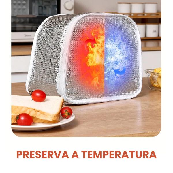 Imagem de Bolsa Térmica 2.5L Grande Infantil Alça Transversal Escolar