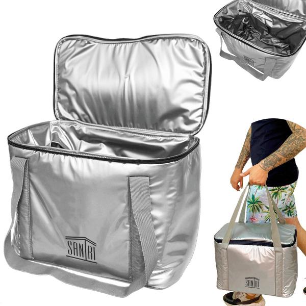 Imagem de Bolsa Térmica 30 Litros Grande Cooler Cerveja Bebidas Lanche Viagem Praia Pesca