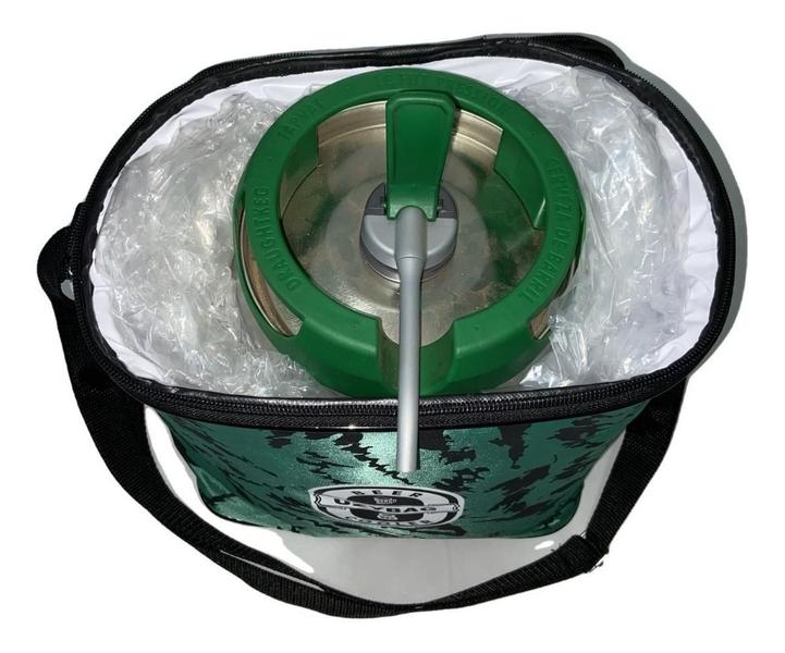 Imagem de Bolsa Térmica 5 Litros Espaço Gelo Para Barril Chopp Verde