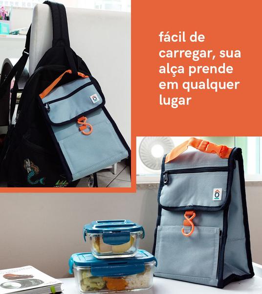 Imagem de Bolsa térmica congelável duplex azul - oikos