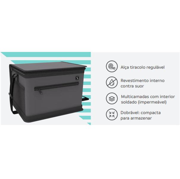 Imagem de Bolsa Térmica Cooler 20 Litros Tropical Bebidas e Alimentos - Soprano