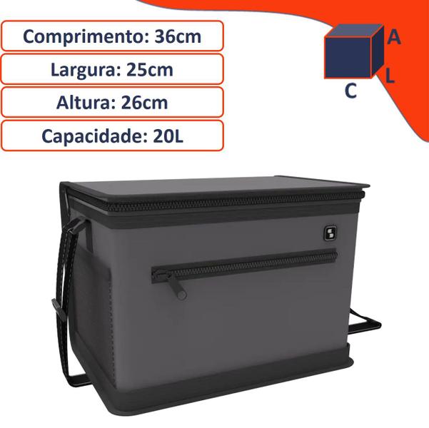 Imagem de Bolsa Térmica Cooler 20 Litros Tropical Bebidas e Alimentos - Soprano