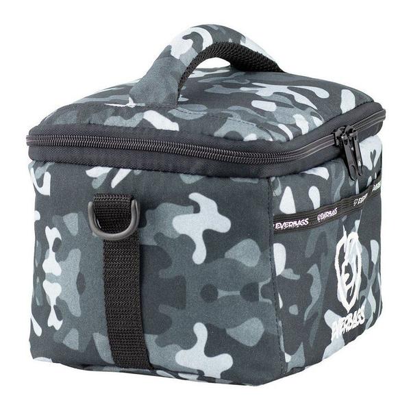 Imagem de Bolsa Térmica Fitness Fit Lancheira Everbags Camuflado Cinza