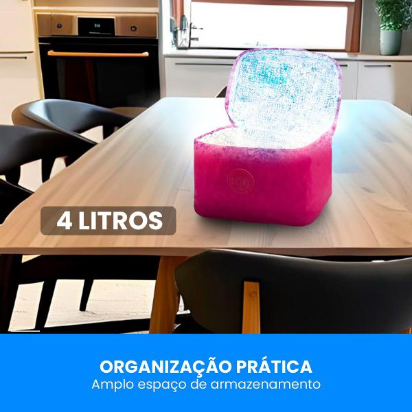 Imagem de Bolsa Térmica Fitness Marmita Trabalho Academia Praia Passeio