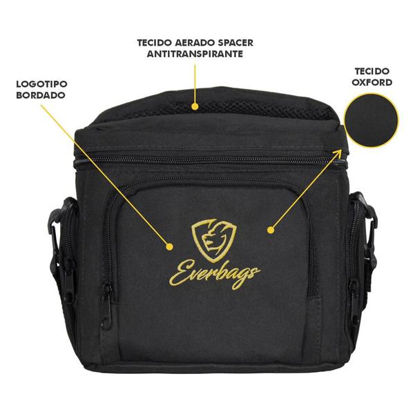 Imagem de Bolsa Térmica Fitness Master Everbags Preto Ouro