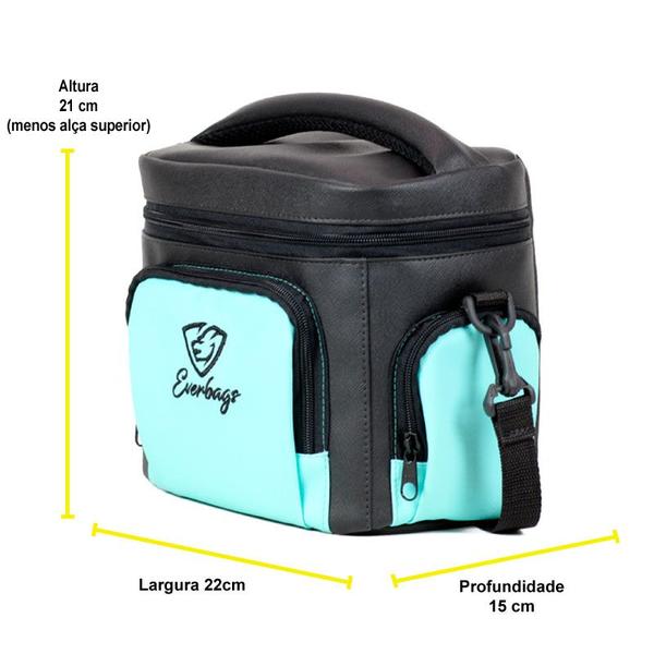 Imagem de Bolsa Térmica Fitness Master Everbags Preto Pistache