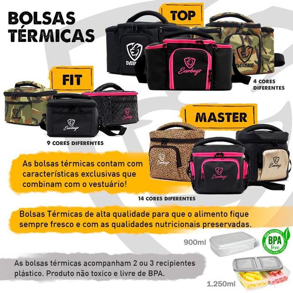 Imagem de Bolsa Térmica Fitness Master Marmita Academia Lancheira Everbags