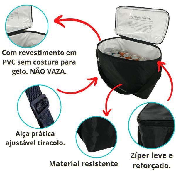 Imagem de Bolsa Térmica Impermeável Feminina Masculina Cooler 19 Litros