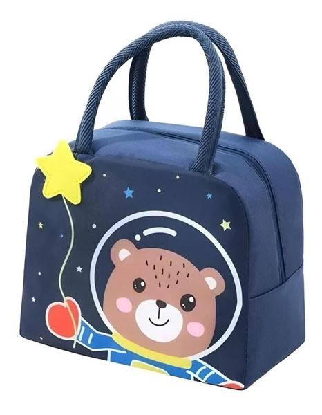 Imagem de Bolsa Térmica Infantil Com Alça Lancheira Escolar Impermeável Animais