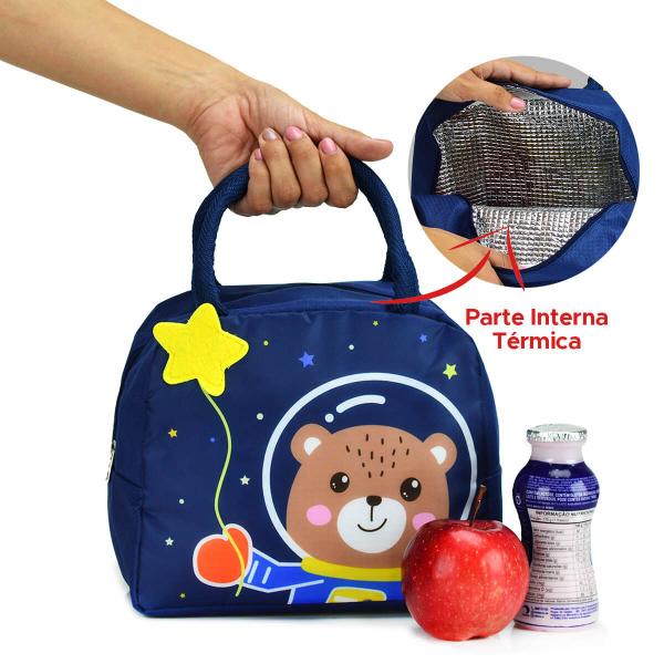 Imagem de Bolsa Térmica Infantil Divertida Escolar Lancheira