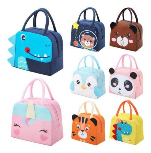 Imagem de Bolsa Térmica Infantil Divertida Escolar Lancheira Bichinhos