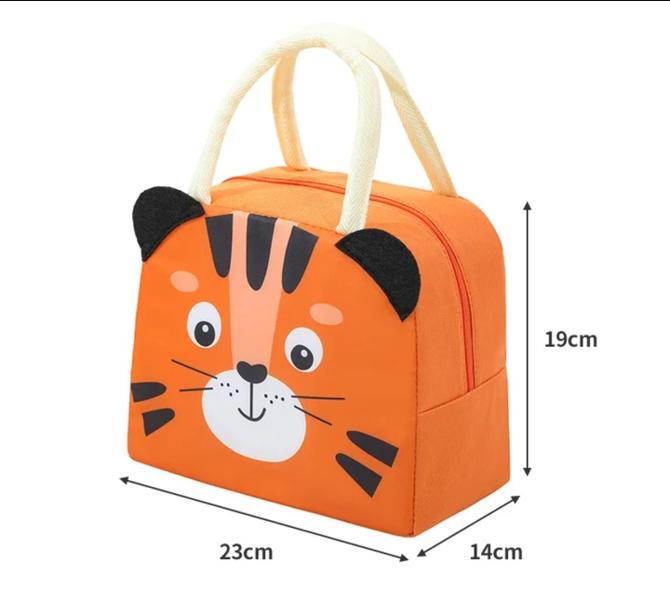 Imagem de Bolsa Térmica Infantil Escolar Lancheira Marmita Animais