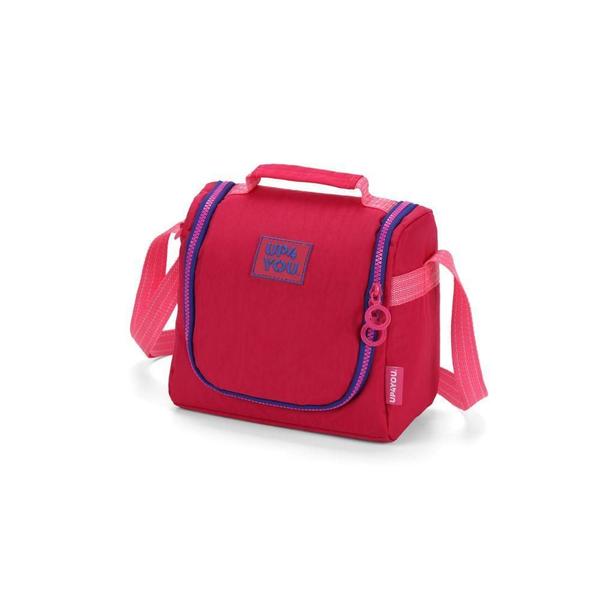 Imagem de Bolsa Térmica Infantil Rosa 23x22x14cm 200g 100% Poliéster