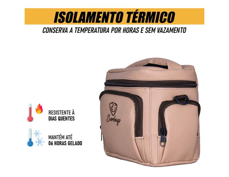 Imagem de Bolsa Térmica Lancheira Fitness Frasqueira Alimentar Dieta Viagem Marmita Portátil Garrafa Bebidas