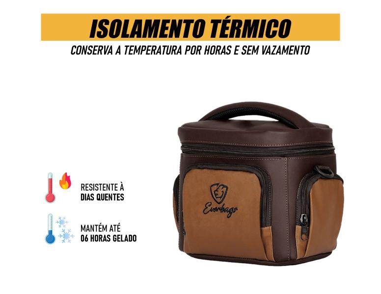 Imagem de Bolsa Térmica Lancheira Fitness Marmita Dieta Frasqueira Alimentar Bebidas Garrafa Treino Academia