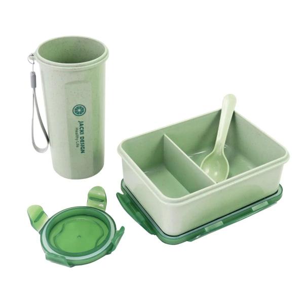 Bolsa Térmica Lancheira Necessaire Alça Ombro Kit Marmita e Copo Box Fitness Escola Trabalho Verde - Jacki Design Imagem de Bolsa Térmica Lancheira Necessaire Alça Ombro Kit Marmita e Copo Box Fitness Escola Trabalho Verde