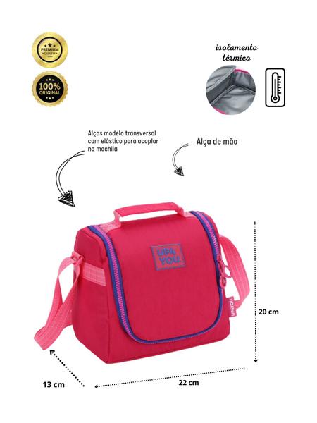 Imagem de Bolsa Térmica Lancheira UP4YOU Pink LA47233